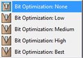 CarveWright Bit Optimization menu