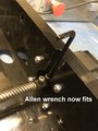 Channel Cut for Allen Wrench Access